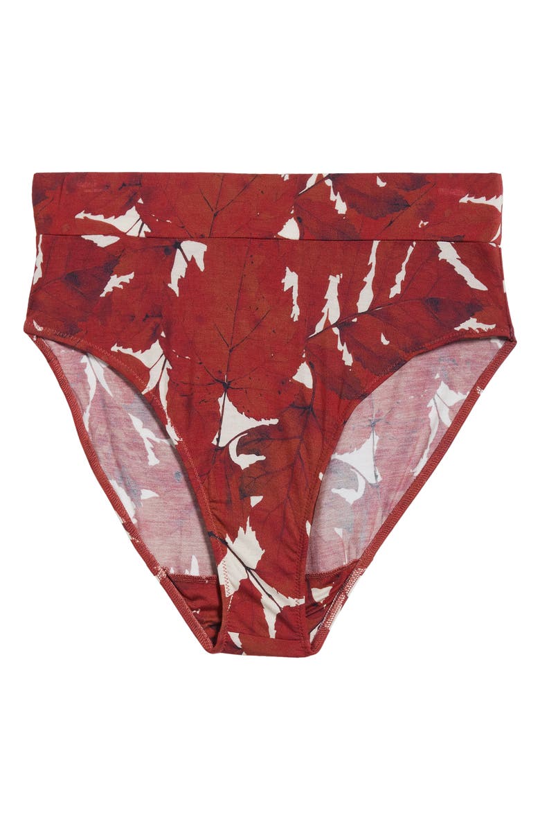 KILO BRAVA Lounge High Cut Briefs, Alternate, color, Fallen Leaves
