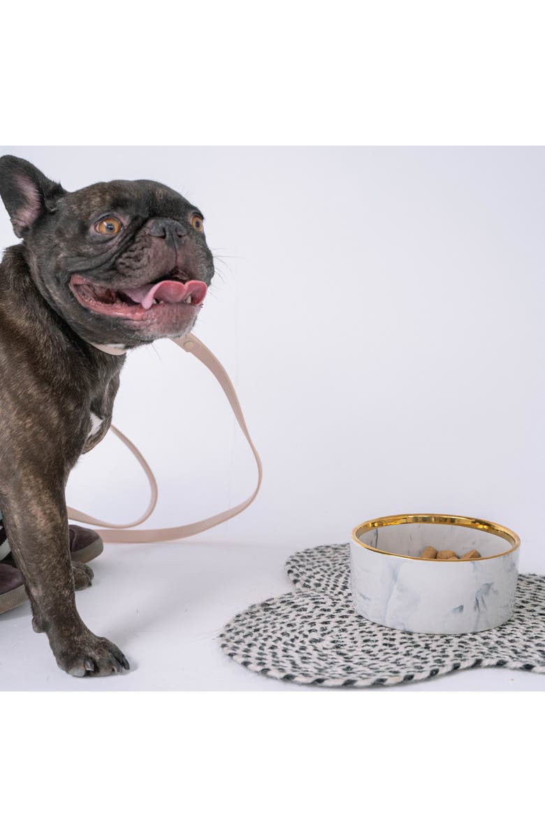 Dexypaws Marble Dog Bowl, Alternate, color, Gray