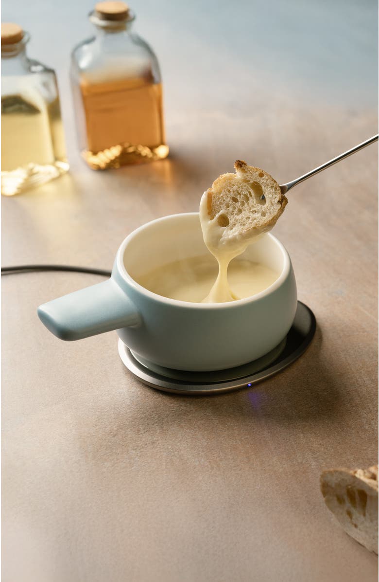 OHOM INC Fondi Self-heating Fondue Set, Alternate, color, Moonmist Blue