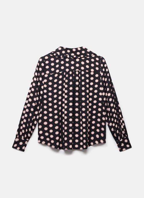 Mint Velvet Geometric Print Blouse In Animal Print