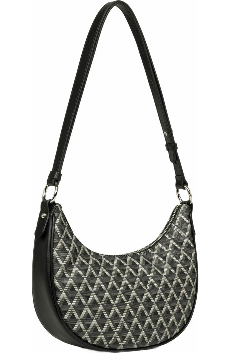 Lancaster Zipped Hobo Bag Ikon IT, Alternate, color, Noir