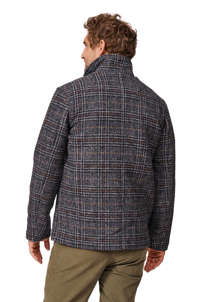 Nettleham Shirt Jacket, Alternate, color, Navy/Brown Check