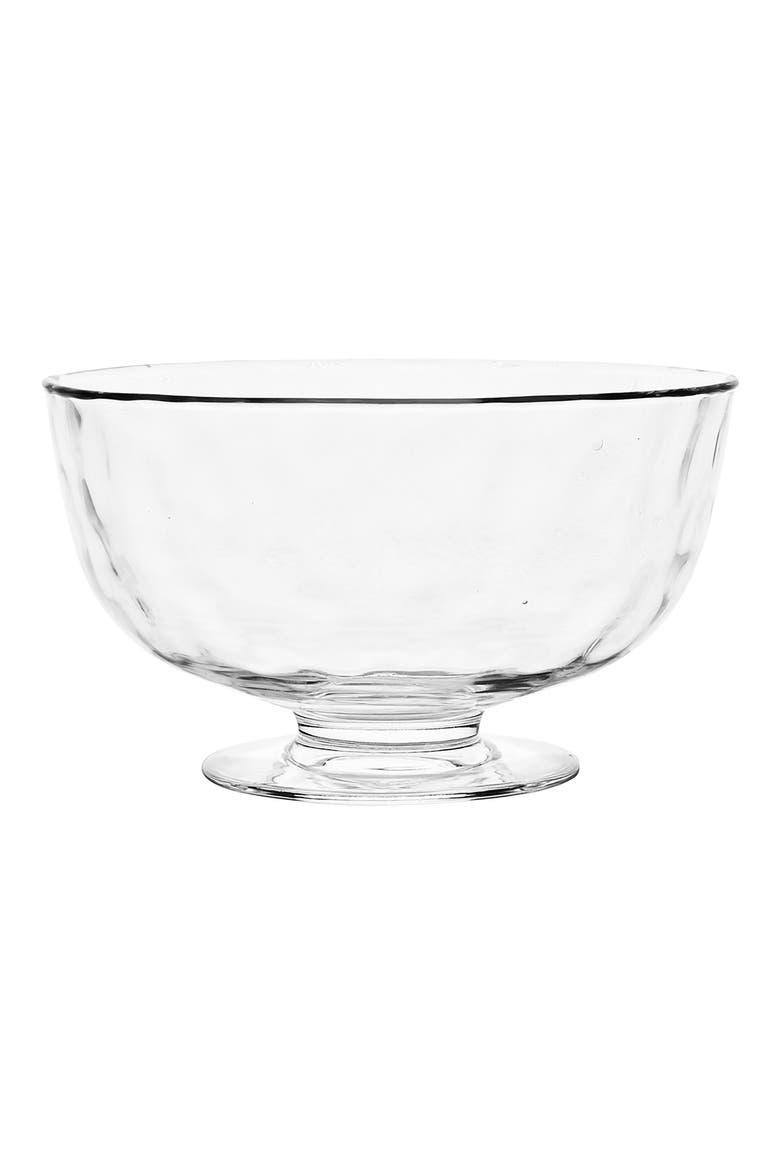 Puro Footed Glass Bowl, Main, color, CLEAR
