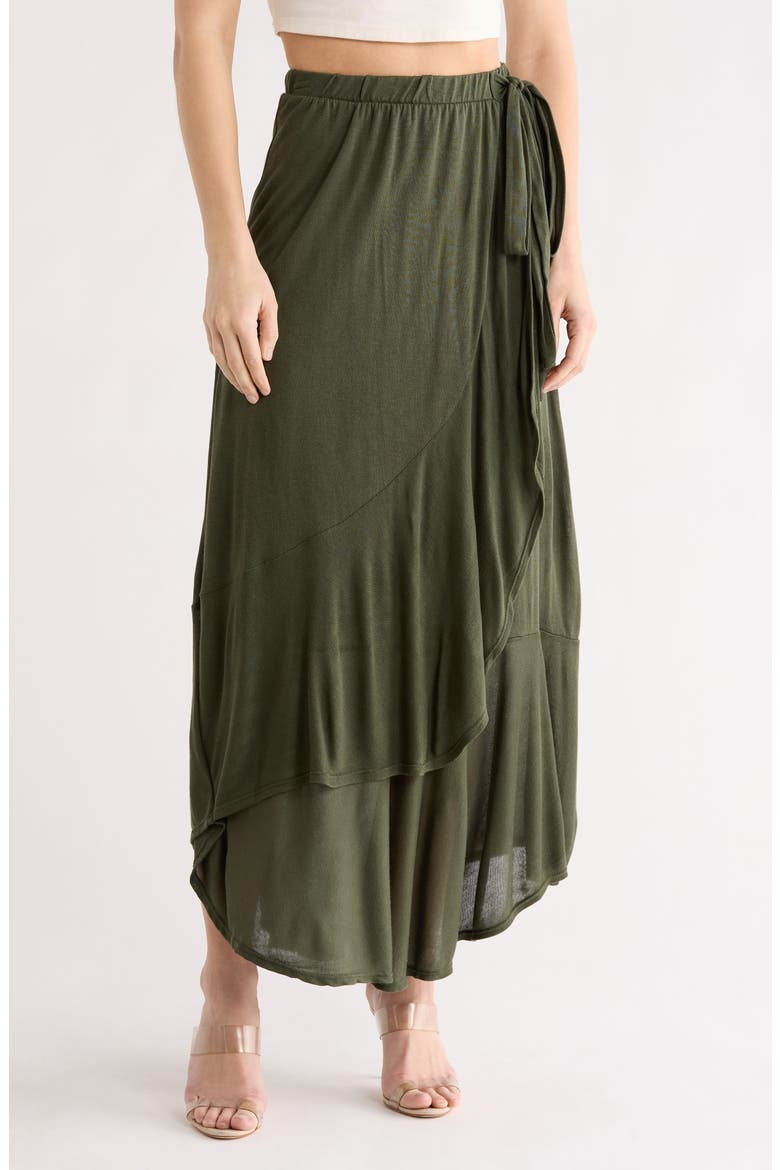 Wrap Maxi Skirt, Main, color, AVENTURINE