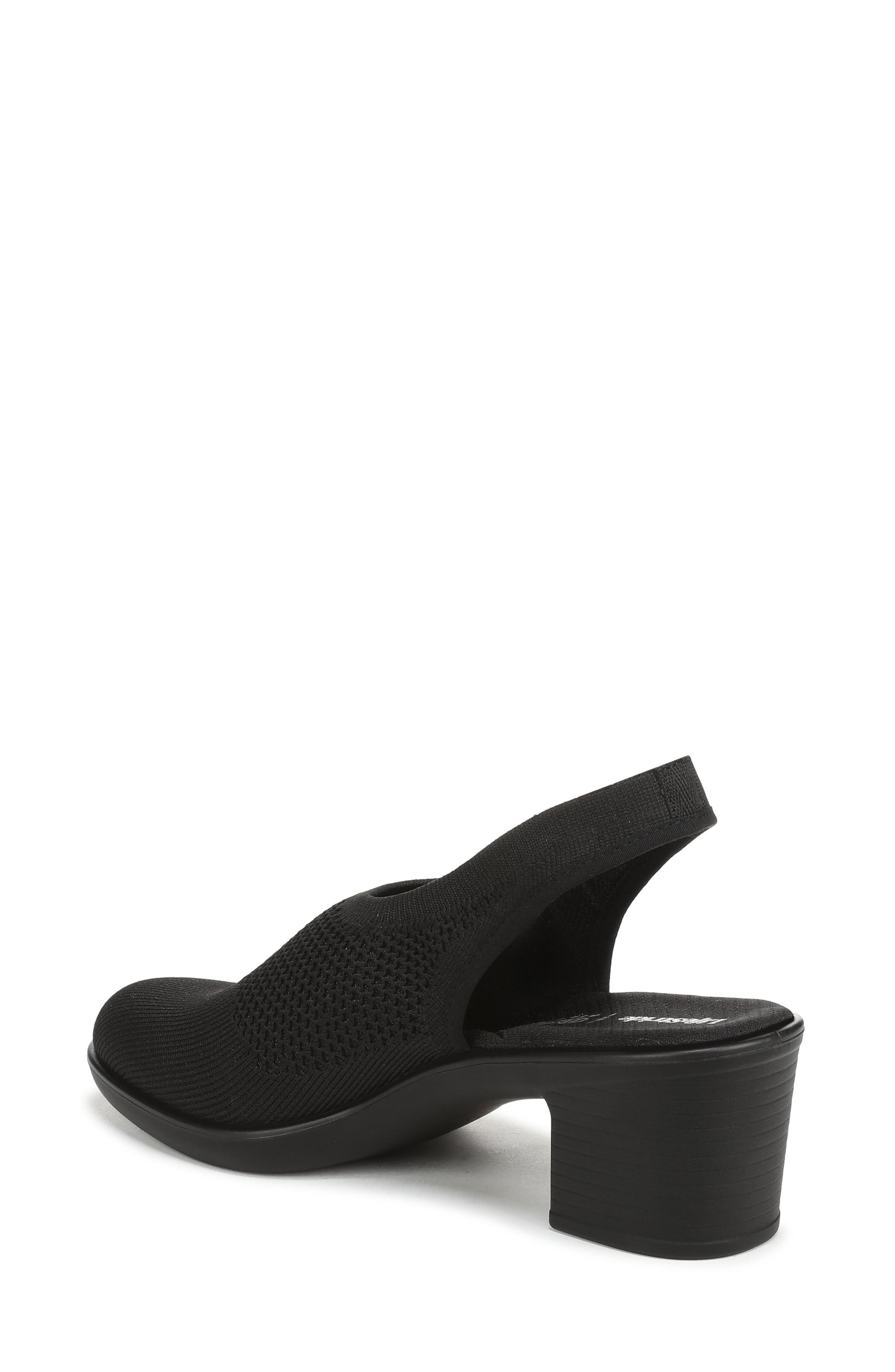 Lexington Slingback Pump, Alternate, color, BLACK KNIT FABRIC