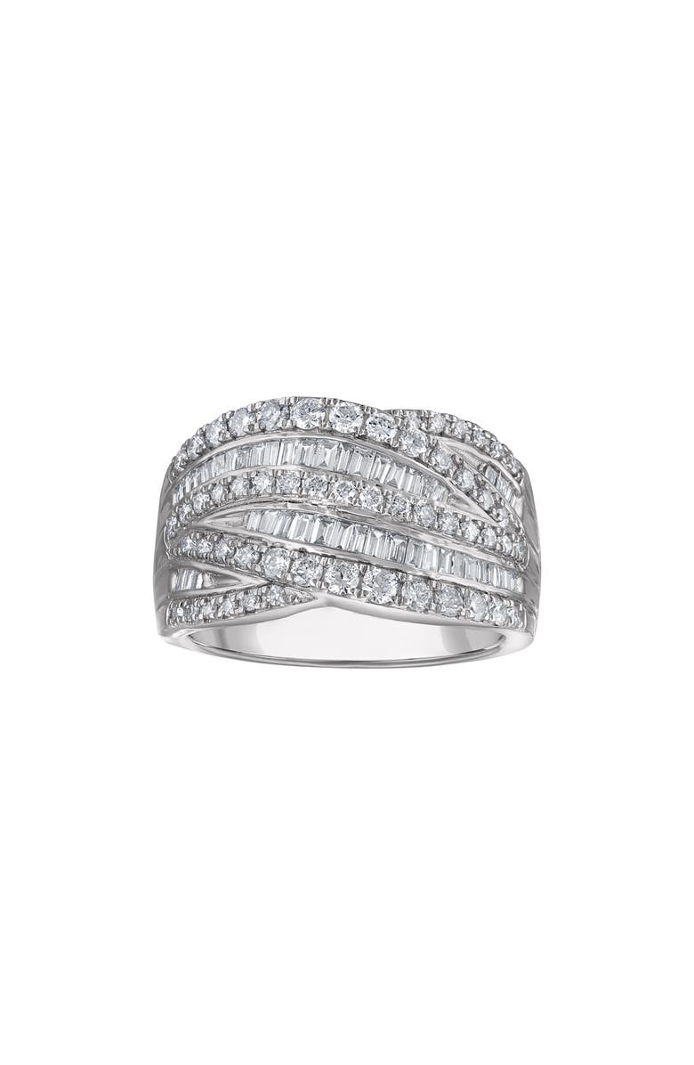 FZN Sterling Silver Lab Grown Diamond Ring, Main, color, Silver