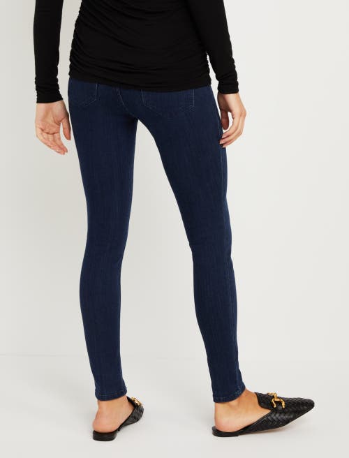Motherhood Maternity Plus Super Stretch Secret Fit Over The Belly Skinny Ankle Jeans In Dark Wash