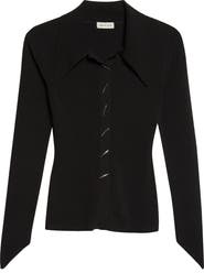 GRACE LING Angular Ribbed Cardigan