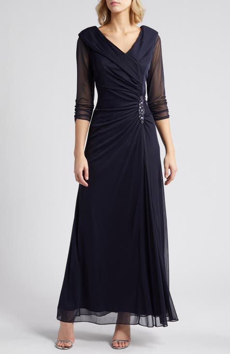 Portrait collar dresses for mother of the bride online