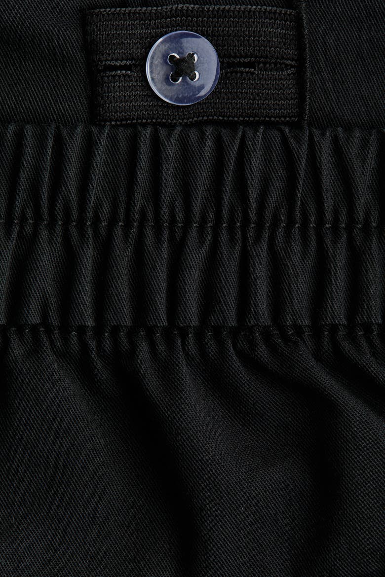 Cotton Twill Cargo Pants, Alternate, color, Black
