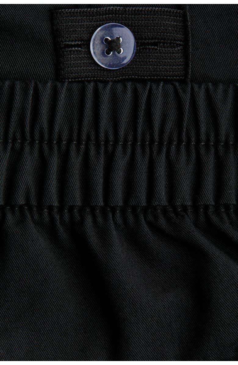 H&M Cotton Twill Cargo Trousers, Alternate, color, Black
