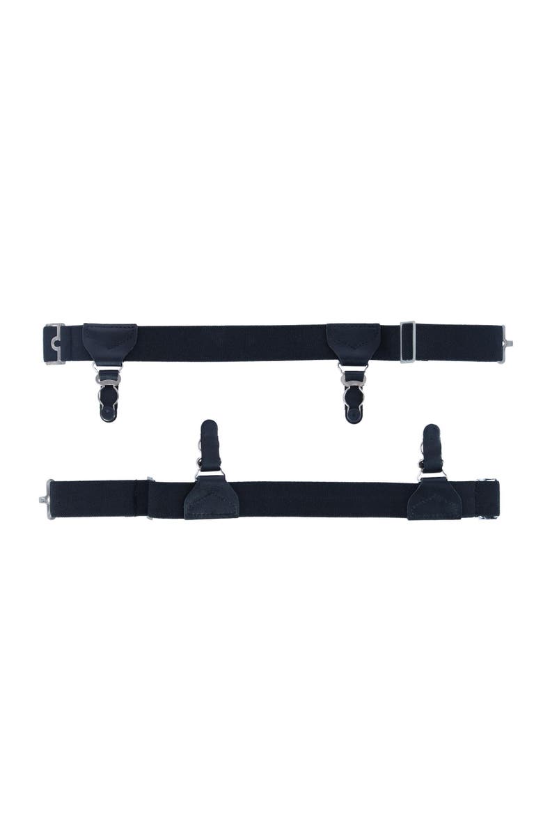 Trafalgar Sutton Double Grip Sock Garters, Alternate, color, Black