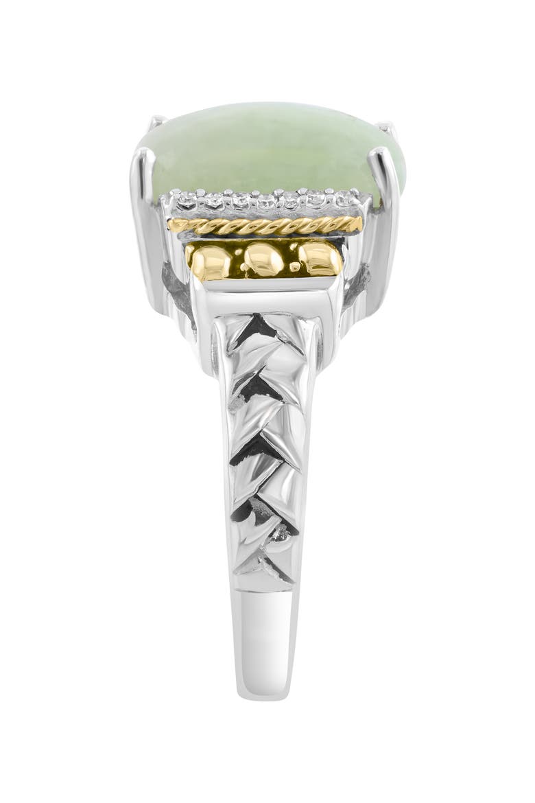 Jade & Diamond Ring, Alternate, color, GREEN