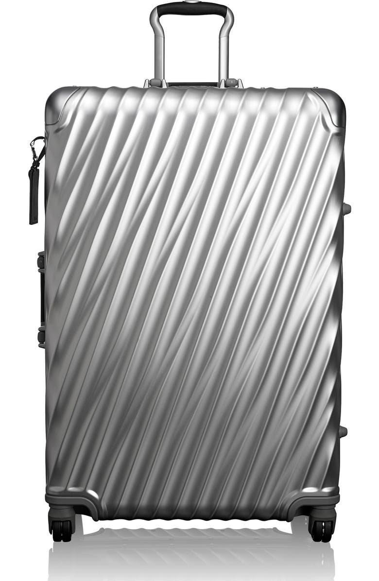 TUMI 19 Degree Aluminum 30-Inch Expandable Wheeled Packing Case, Main, color, Silver