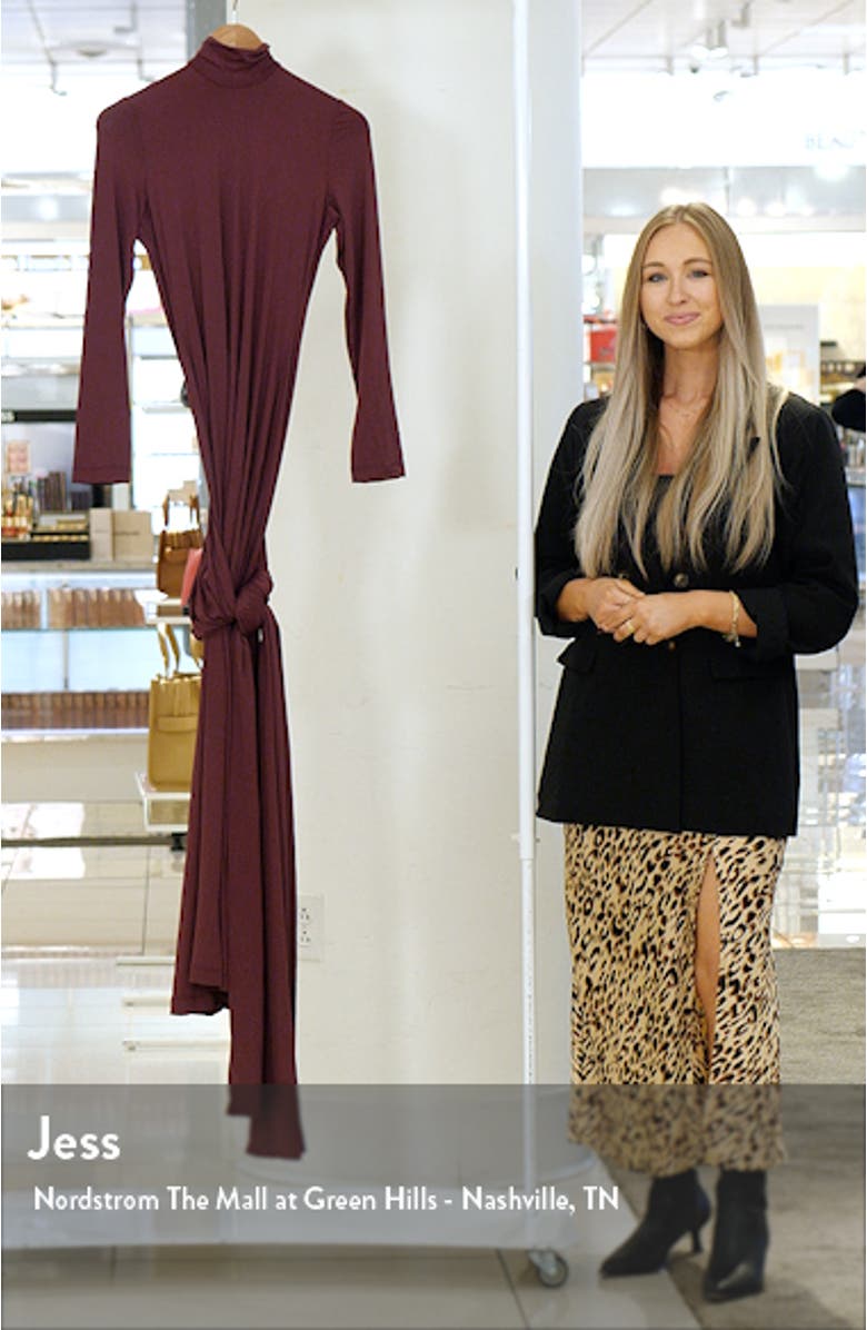 Alix Tie Front Long Sleeve Maxi Dress, sales video thumbnail
