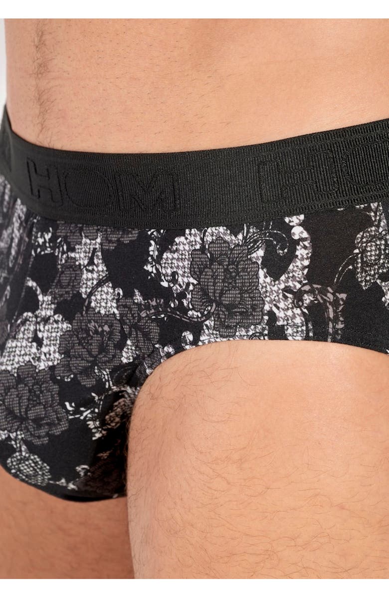 HOM Fairmont Mini Briefs, Alternate, color, Black Print