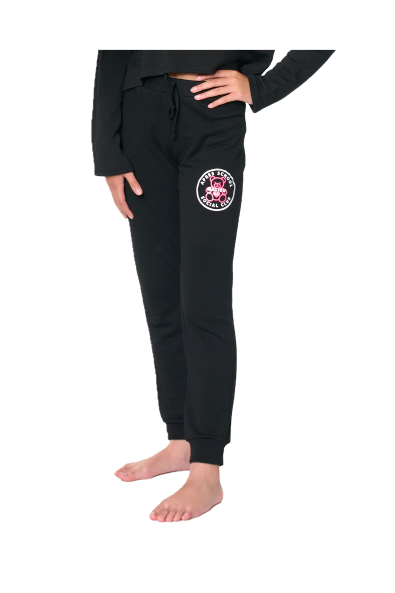 Sweatpants with screen - Little Kid, Main, color, Black Teddy