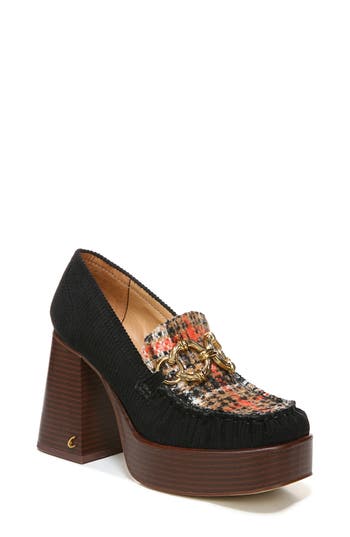 Circus Ny By Sam Edelman Susie Platform Loafer Pump In Black Multi