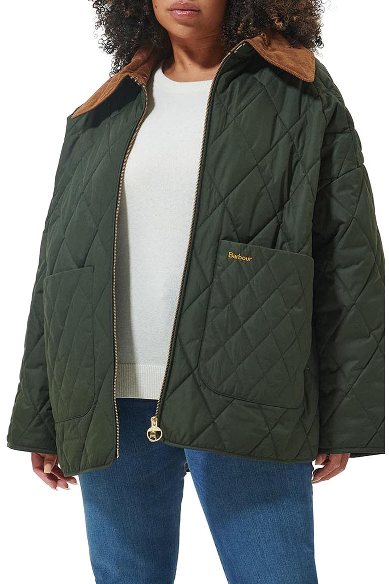 Woodhall Quilted Jacket, Main, color, SAGE