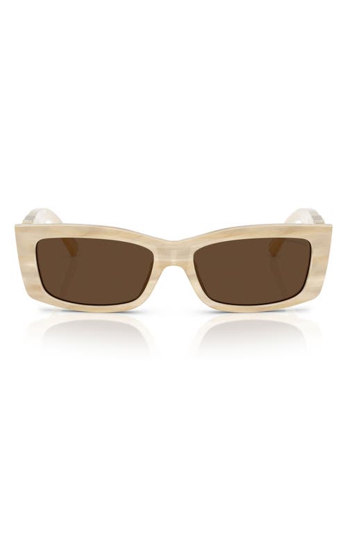 Tiffany & Co . 54mm Rectangular Sunglasses In Neutral