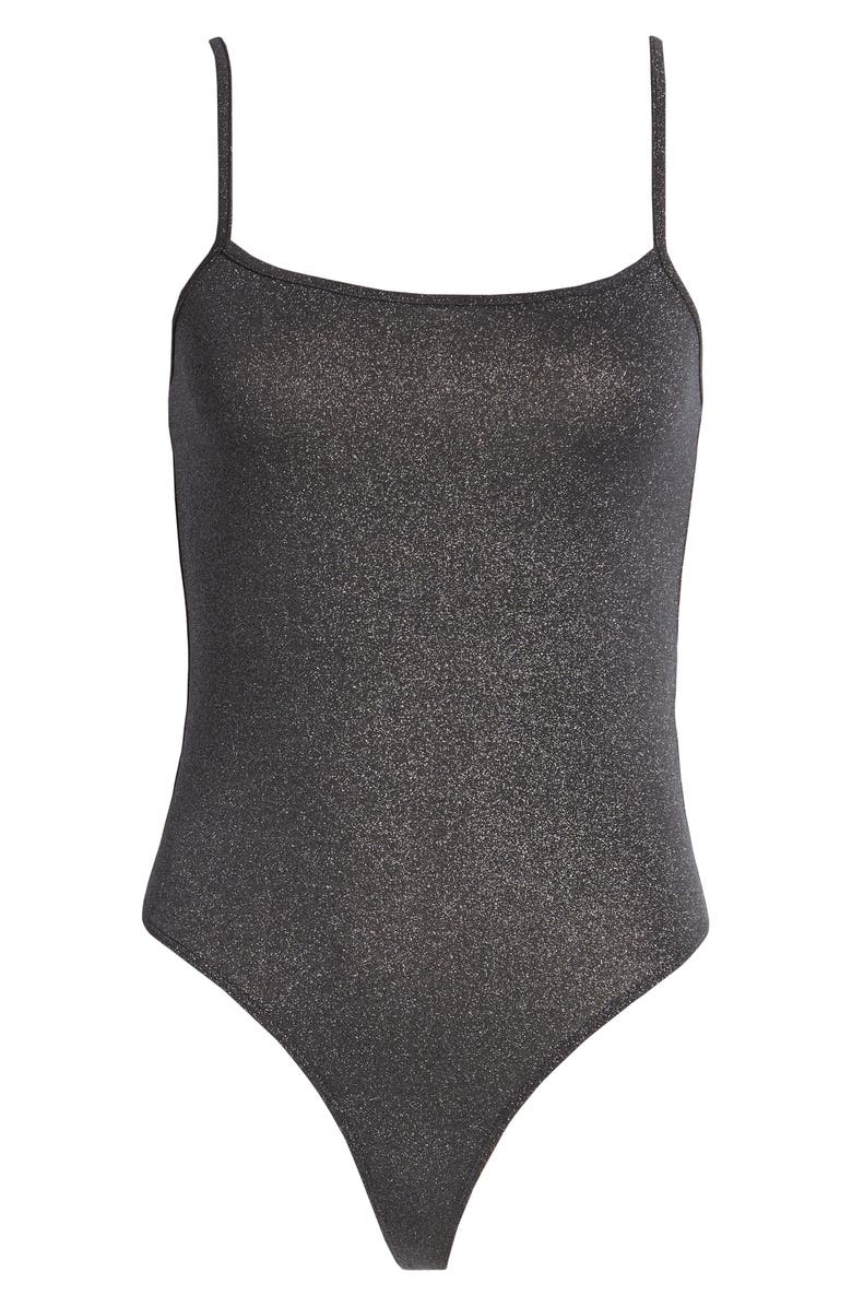 Open Edit Sparkle Knit Tank Bodysuit, Alternate, color,