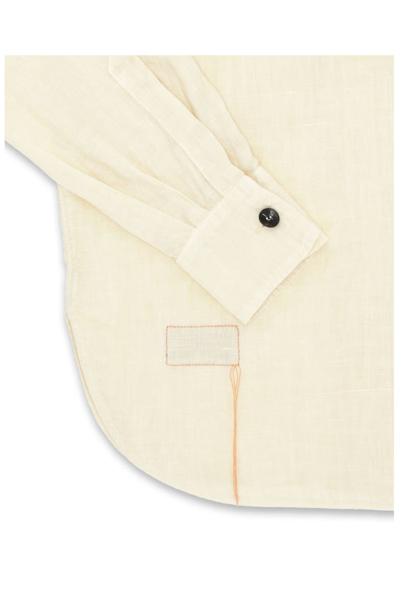 Military Linen Shirt, Alternate, color, MILK