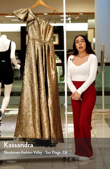 エレガント【MACDUGGAL】ワンショルダー メタリックボールガウン One Shoulder Metallic Ballgown - Mac Duggal