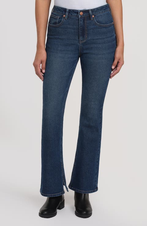Lyra Side Slit Bootcut Jeans