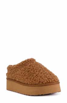 AZALEA WANG Damari Faux Shearling Slipper