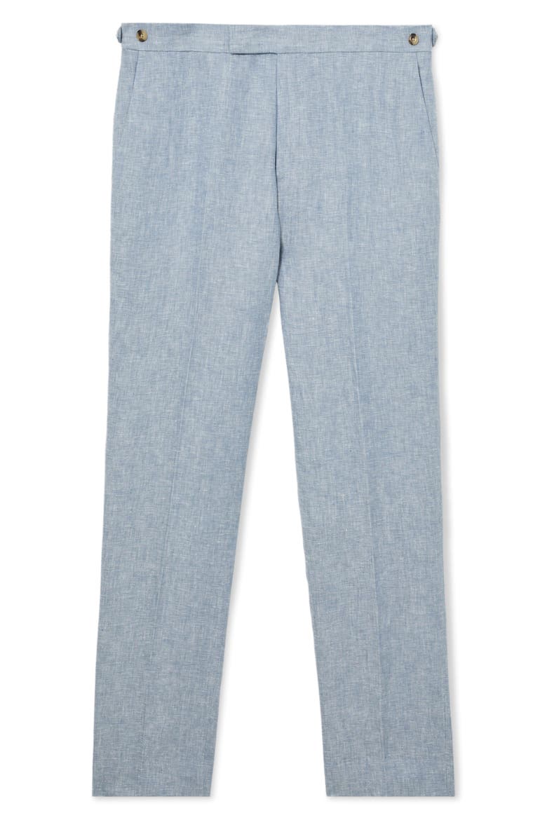 Atlantic Slim Fit Linen Pants, Alternate, color, SOFT BLUE