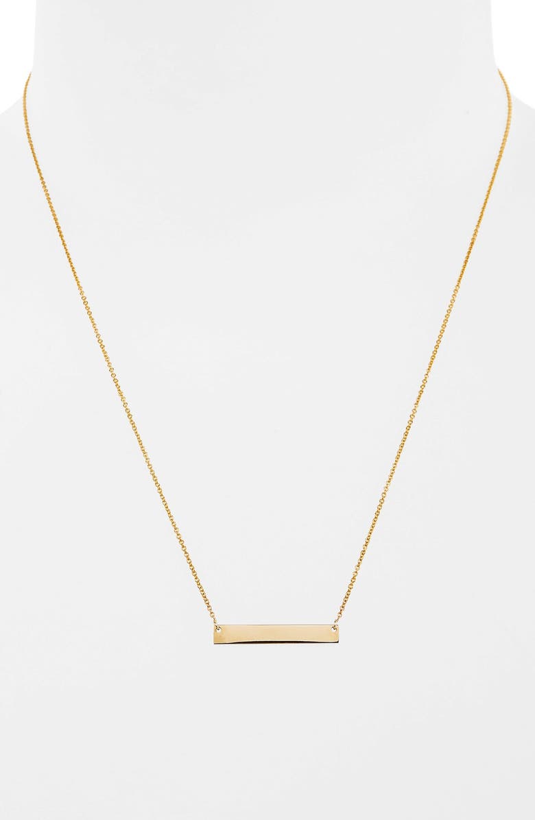 Bony Levy 14K Gold Bar Pendant Necklace, Alternate, color,
