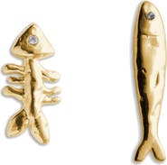 Éliou Sardine & Fishbone Mismatched Earrings