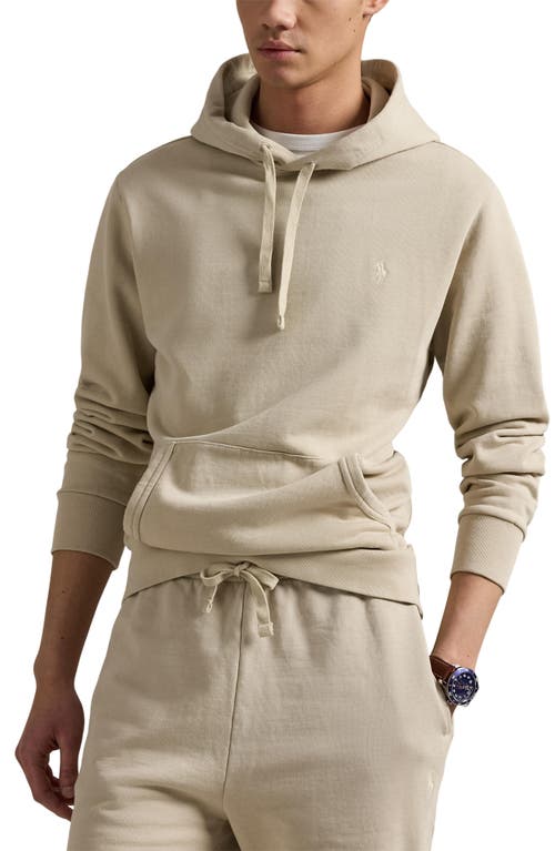 Polo Ralph Lauren Loopback Fleece Hoodie In Stoneware Grey