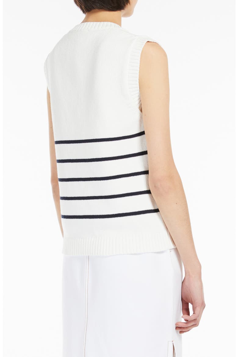 Scafati Stripe Sweater Vest, Alternate, color, WHITE