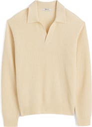 Madewell Johnny Collar Heritage Merino Wool Sweater