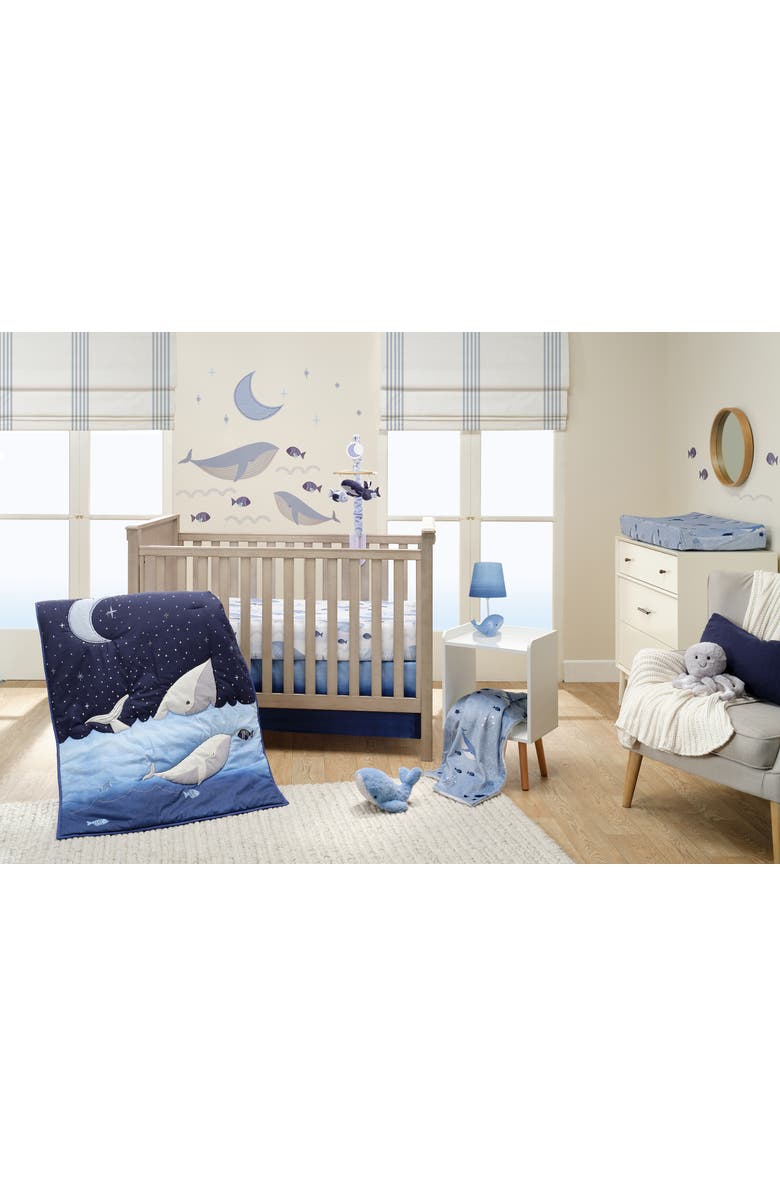 Lambs & Ivy Bubbles and Squirt Soft Changing Pad Cover, Alternate, color, Blue