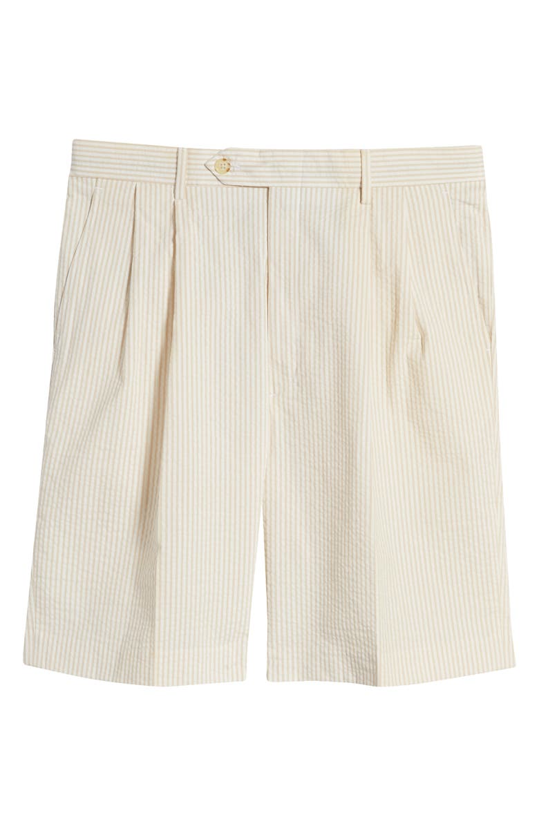 Berle Seersucker Shorts, Alternate, color, Tan