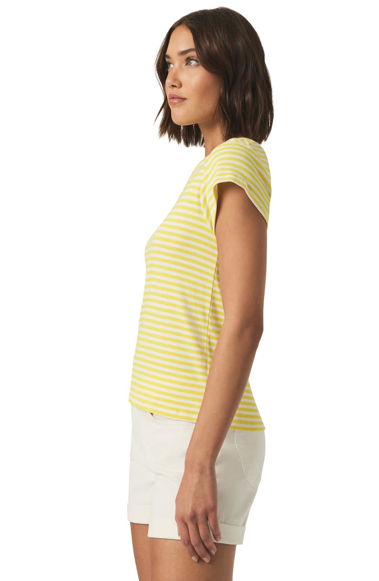 Splendid Faye Stripe T-Shirt, Alternate, color, Buttercup Stripe