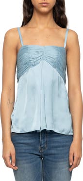Zadig & Voltaire Cippie Pleated Satin Camisole