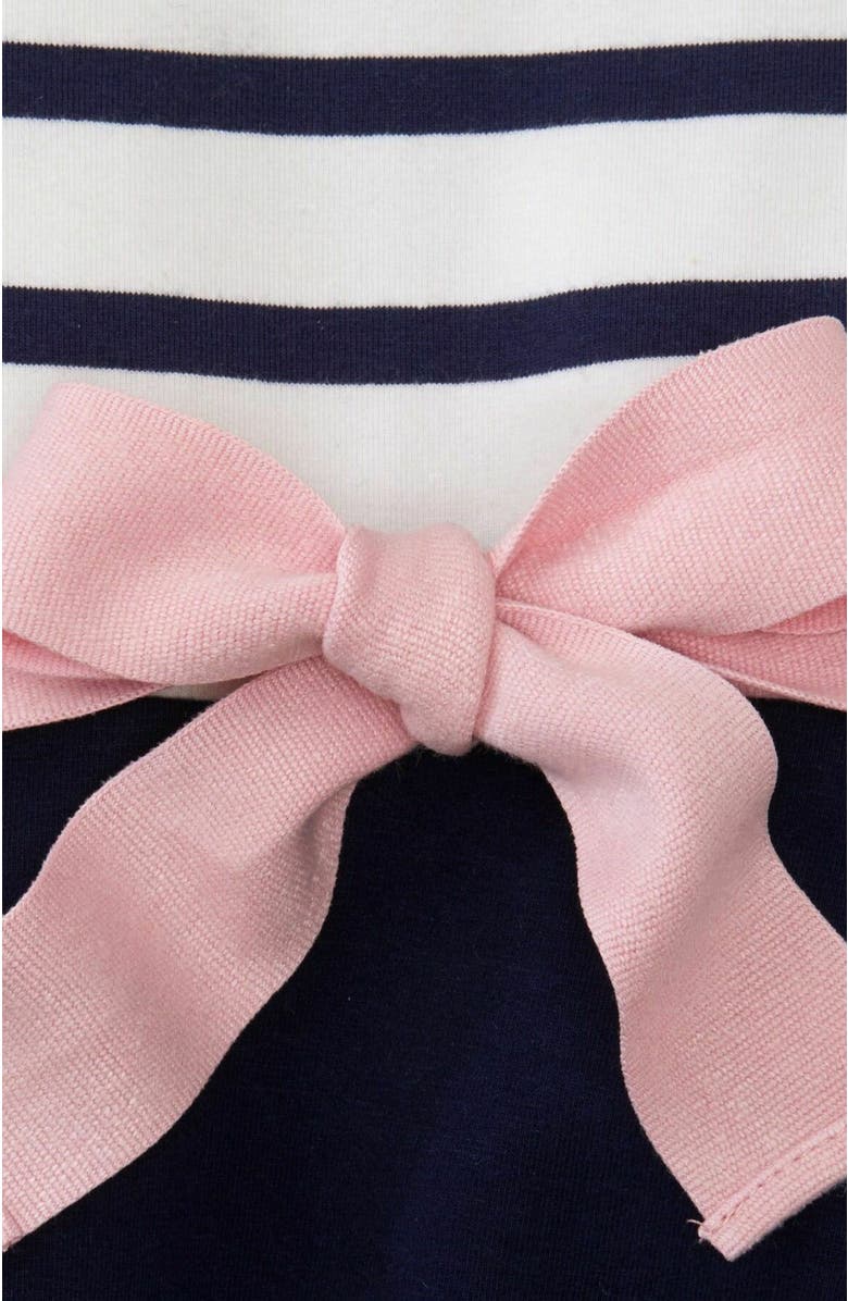 Hope & Henry Girls' Organic Cotton Lightweight Blocked Skater Dress, Infant, Alternate, color,