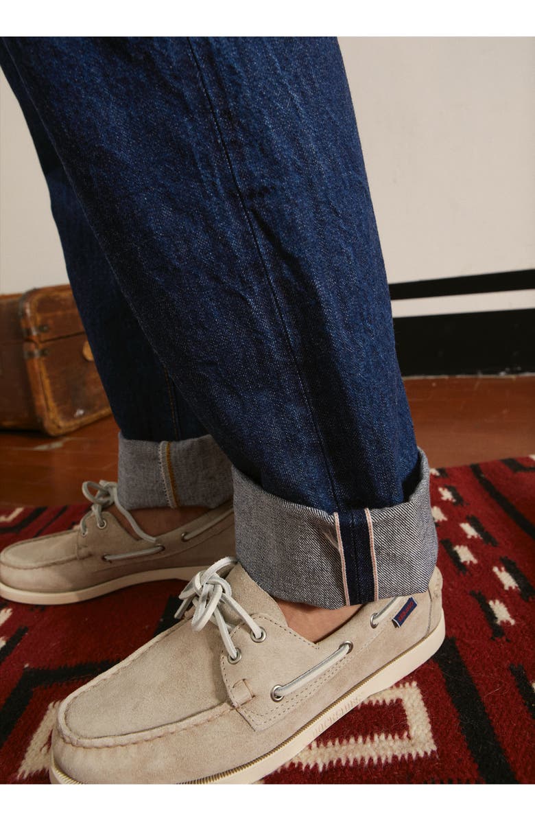 Fortela 992 Johnny Japan Selvedge High-Waisted 5-Pocket Rinse Wash Denim, Alternate, color, Blue