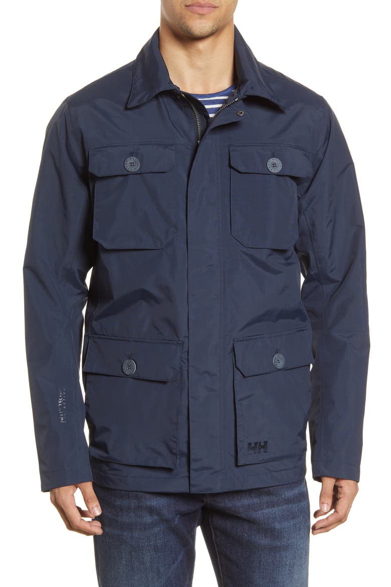 Kobe Waterproof Helly Tech® Field Jacket, Main, color, NAVY