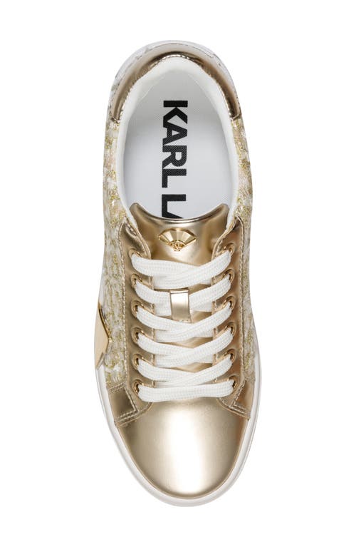Karl Lagerfeld Paris Melora Sneaker In Gold