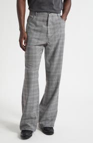 AMIRI Check Wool Bootcut Pants