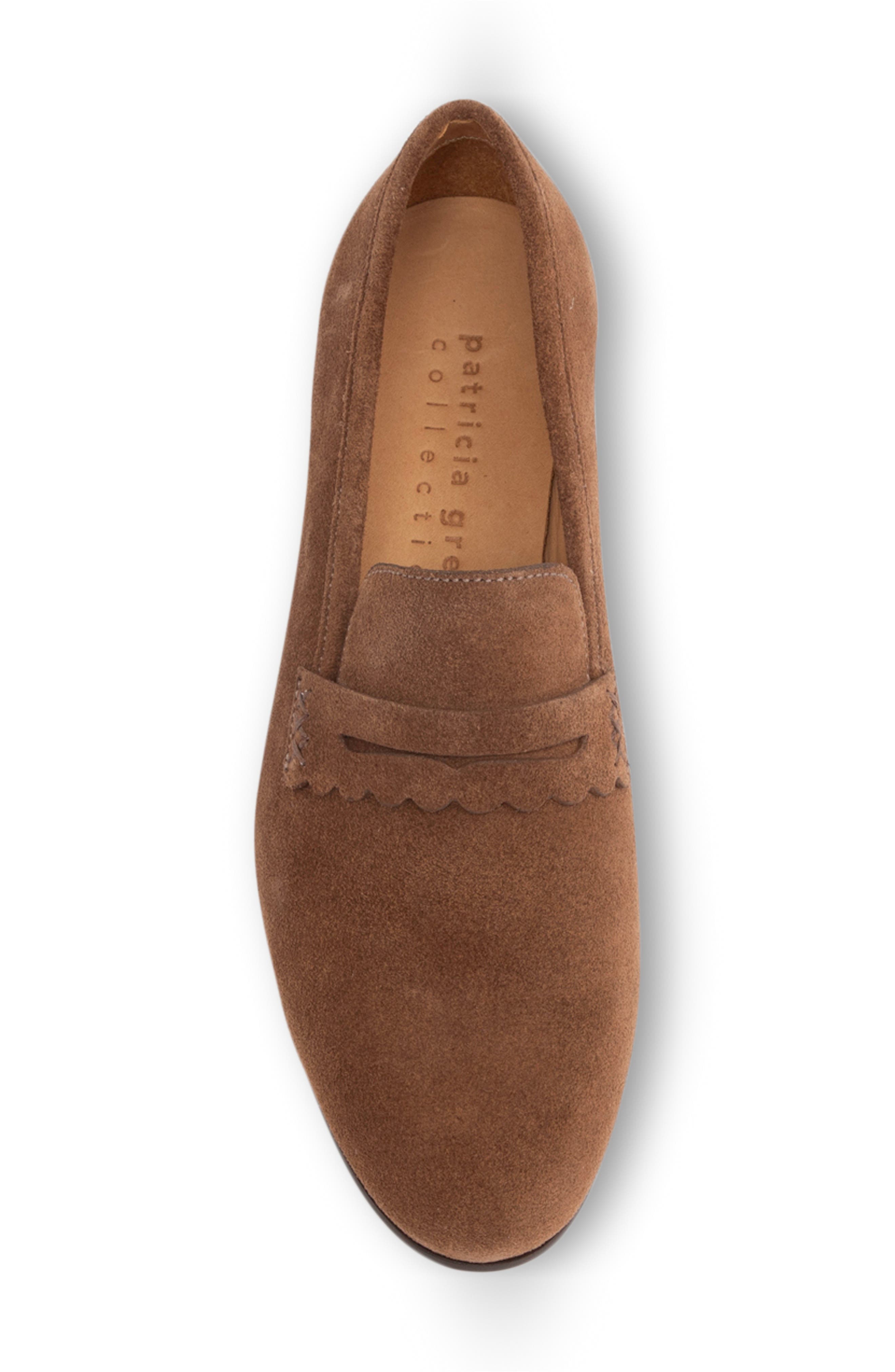 patricia green Blair Penny Loafer, Alternate, color, Chocolate Suede