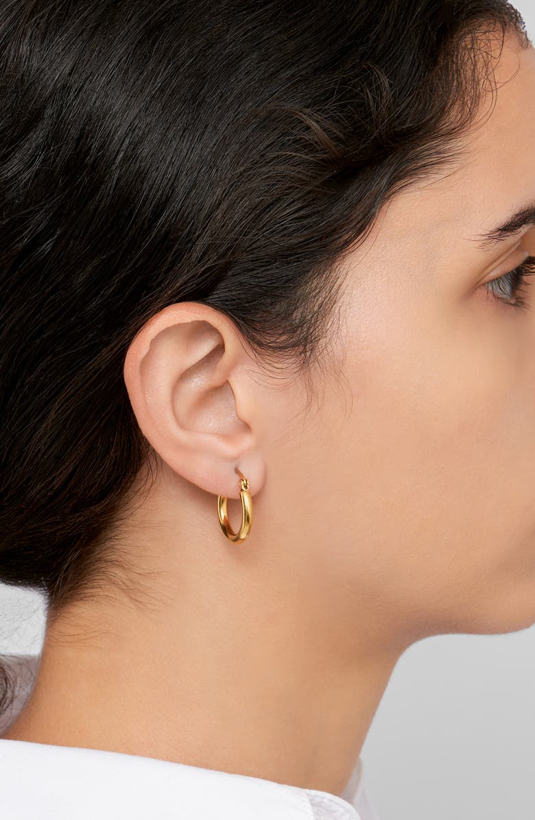 Adornia Water Resistant Hoop Earrings Set, Alternate, color, Yellow