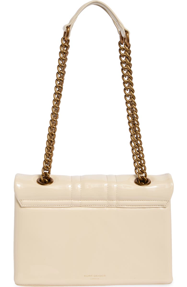 Kurt Geiger London Kensington Leather Union Jack Crossbody Bag, Alternate, color, Cream