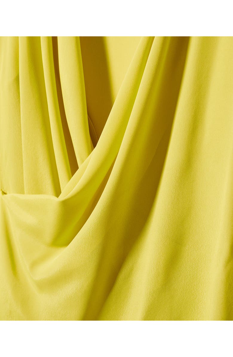 MANGO Draped Crossover Long Sleeve Top, Alternate, color, 