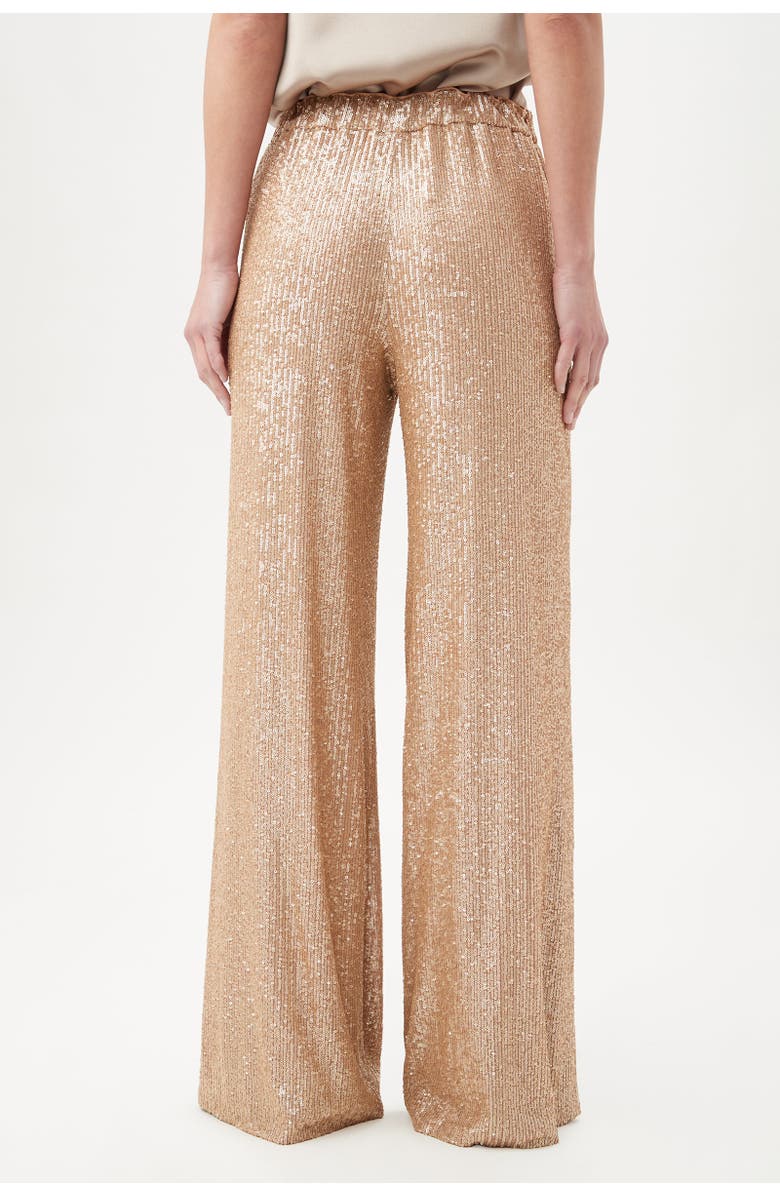 Trina Turk Atarashii Wide Leg Sequin Pant, Alternate, color, Gold