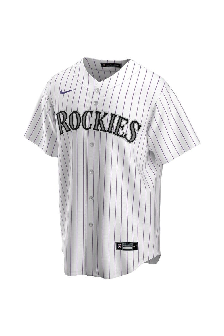 Men's Nike White Colorado Rockies Home Replica Team Jersey, Alternate, color, WHITE